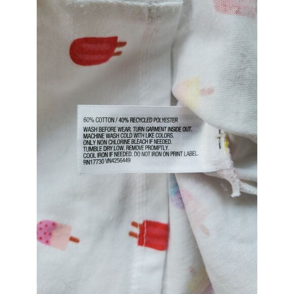 Lot of 2 Cat & Jack Ice Cream Tank Top and Striped Cuff Shorts 4T GUC and EUC - Picture 4 of 7